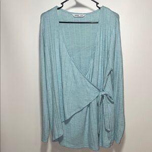 Sonoma Sky Blue Wrap Cardigan